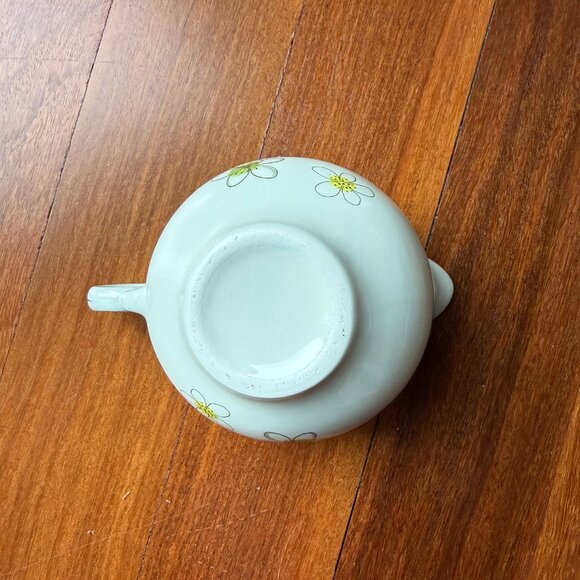 Vintage MCM China Nobility Permaware Atomic Daisies Floral Mist Cream & Sugar - Picture 11 of 11